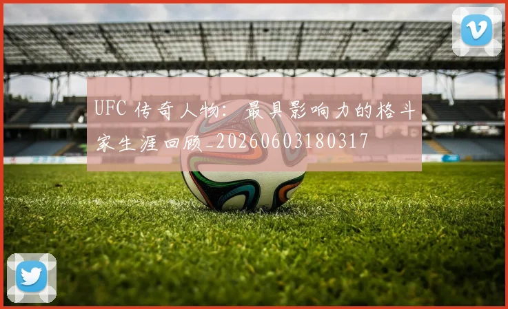 UFC 传奇人物：最具影响力的格斗家生涯回顾_20260603180317
